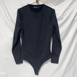 Abercrombie & Fitch Black Long Sleeve Bodysuit sz L